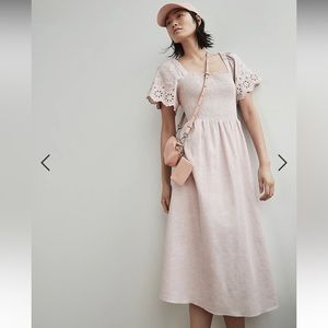Madewell Lucie Smocked Midi dress